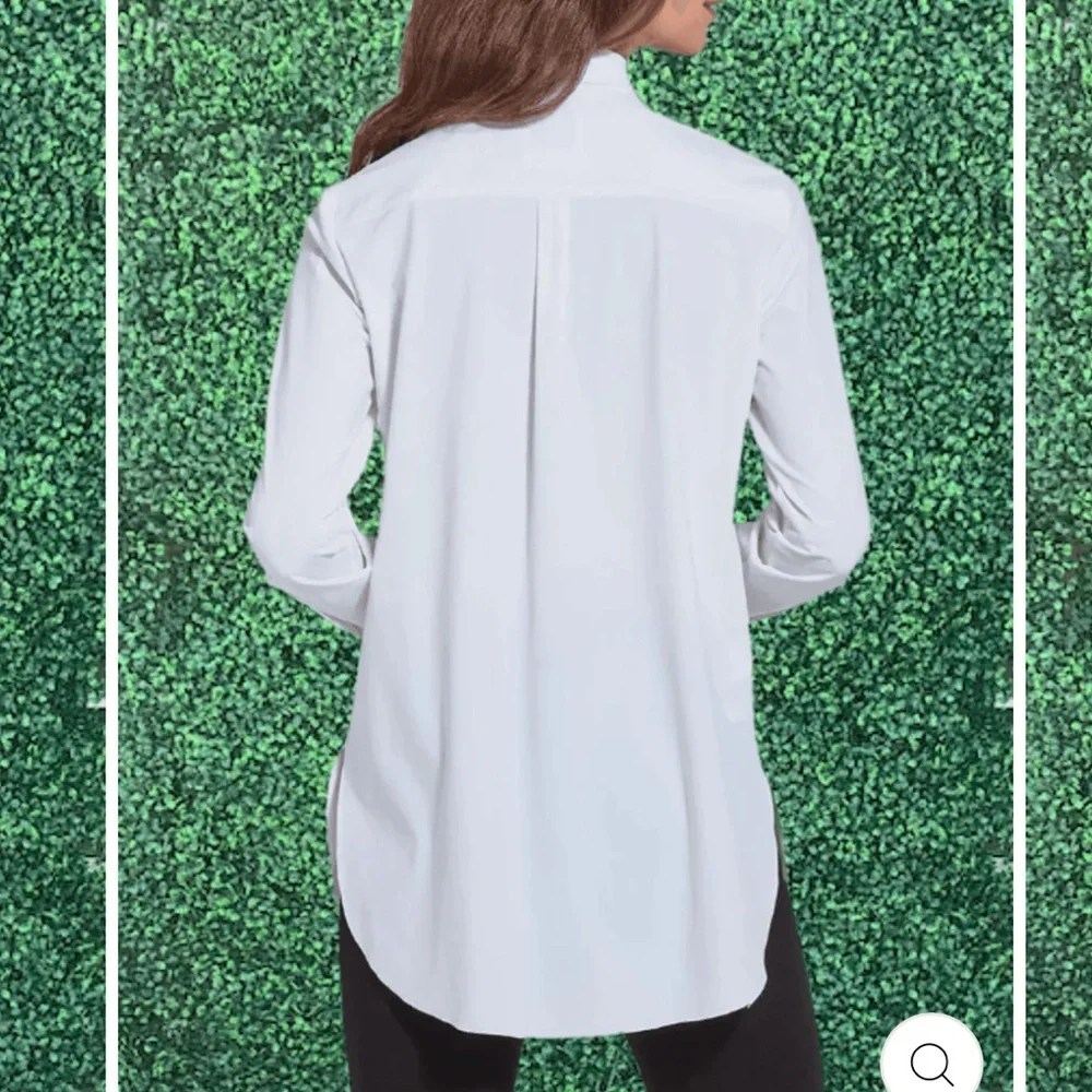 NWT Lysse SCHIFFER BUTTON UP BLOUSE size L - Picture 2 of 9